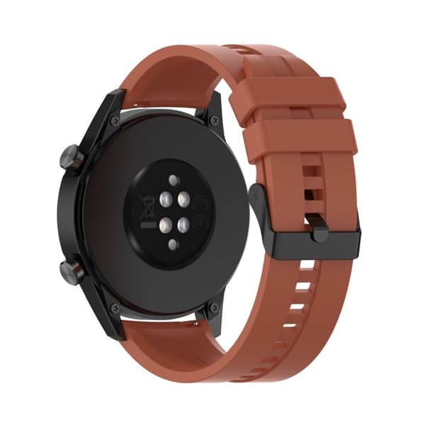 22 mm universal urrem i silikone - Rød Orange Orange