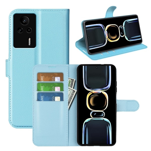 Klassisk Xiaomi Redmi K60E Flip Etui - Blå Blue