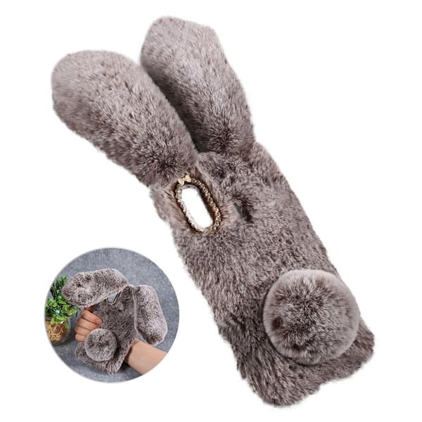 Fluffy Rabbit Samsung Galaxy A30 skal - Brun Brun
