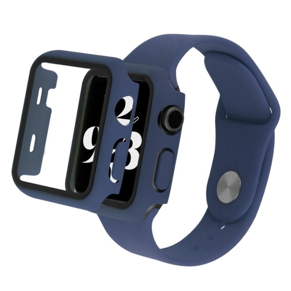 Apple Watch Series 8 (41mm) silicone watch strap and cover with Blue