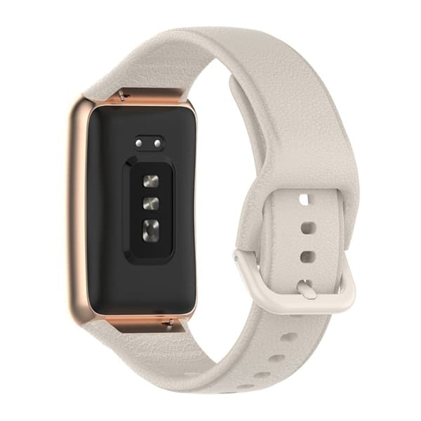 Oppo Watch Free klockarmband i texturerat silikon - Guld Guld