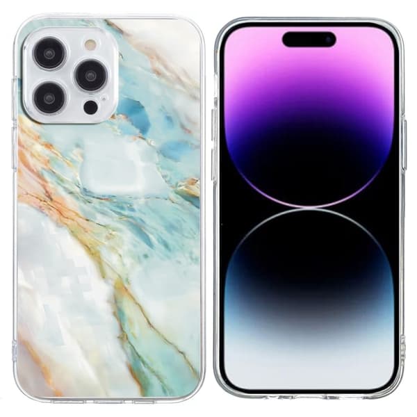 Vibe iPhone 16 Pro Max -kansi - Öljymaalaus Marmori Blue