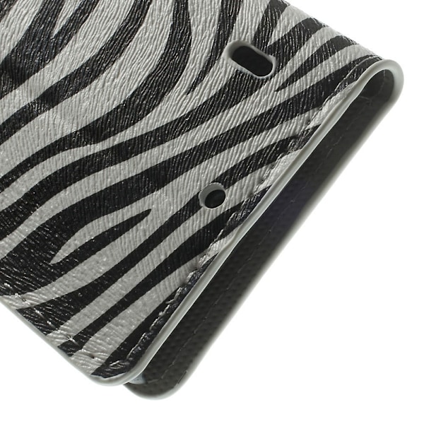 Moberg Nokia Lumia 929/930 Fodral - Zebra Ränder multifärg