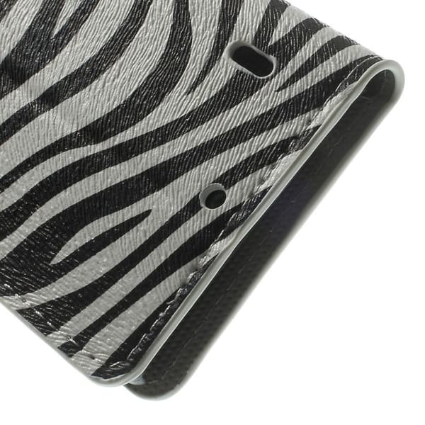 Moberg Nokia Lumia 929/930 Lær Etui - Sebra Striper Multicolor