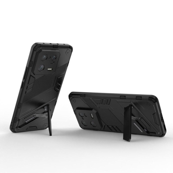 Stødsikker Hybrid Cover med A Moderne Touch til Xiaomi 13 Pro - Sort Black