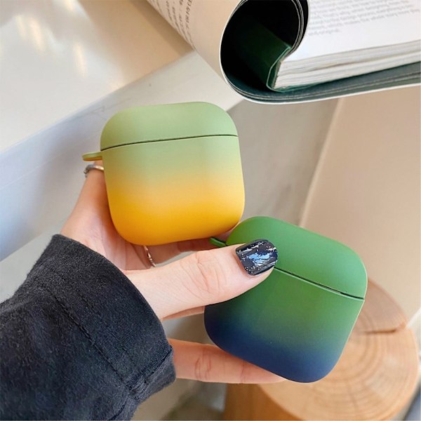 Xiaomi Redmi Buds 3 etui i gradientfarve - Grøn / Blå Green