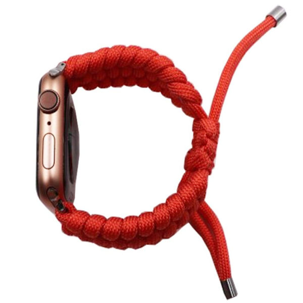 Apple Watch Series 8 (41mm) punottu köysityylinen kellonhihna - Punainen Red