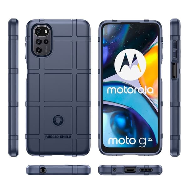 Rugged Shield Motorola Moto G22 deksel - Blå Blue