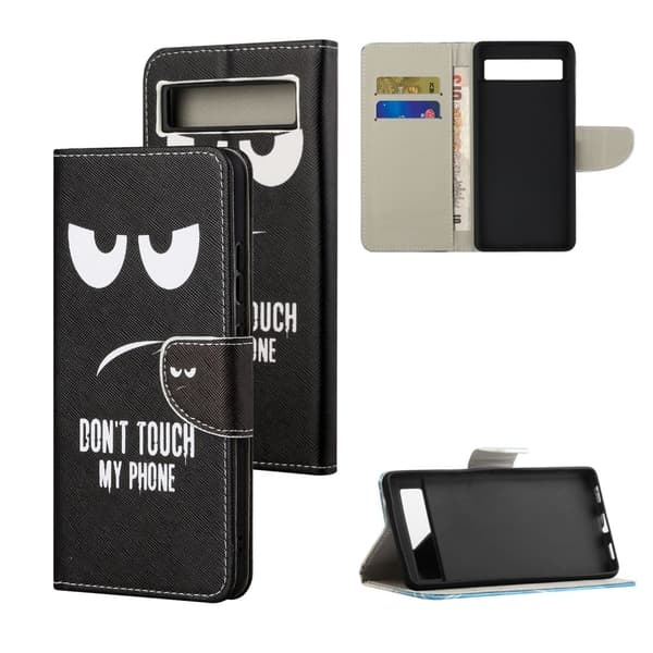 Wonderland Google Pixel 8A flip-etui - Ikke Rør Telefonen Min Black