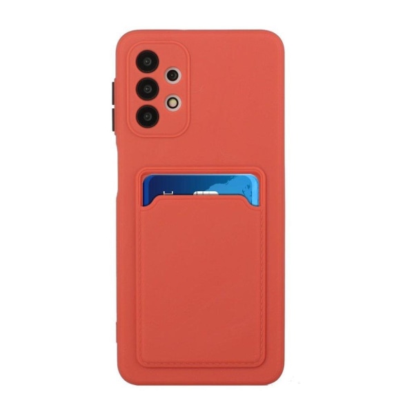 Card Holder Cover til Samsung Galaxy A32 5g - Coral Orange