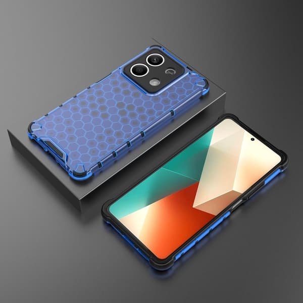 Bofink Honeycomb Xiaomi Redmi Note 13 deksel - Blå Blue