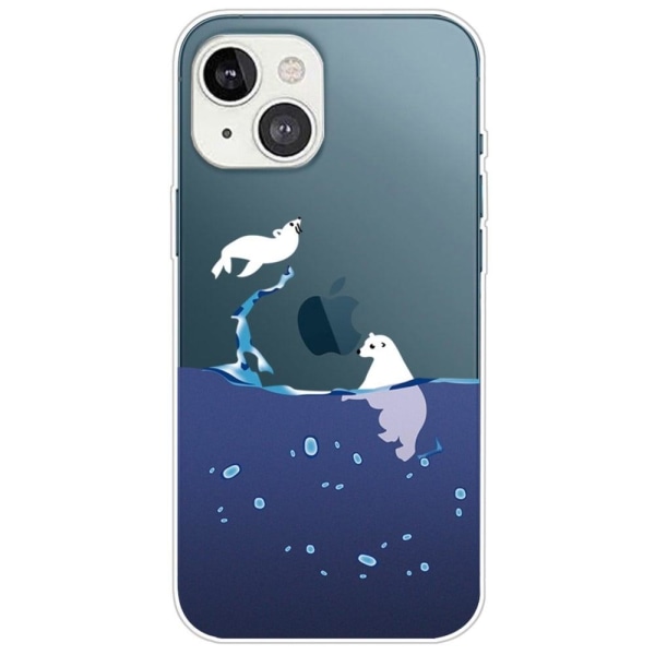 Deco iPhone 14 Plus case - Polar Bears Blue