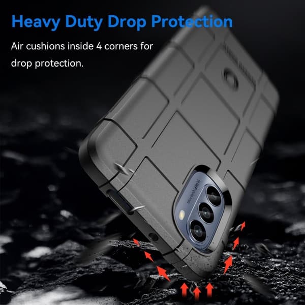 Rugged Shield Motorola Moto G62 5G skal - Svart Svart