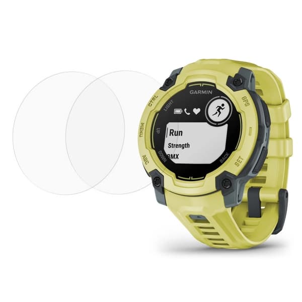 2-pack Garmin Instinct E 45mm Screen Protector Tempered Glass 2.5D HD Watch Screen Film Transparent
