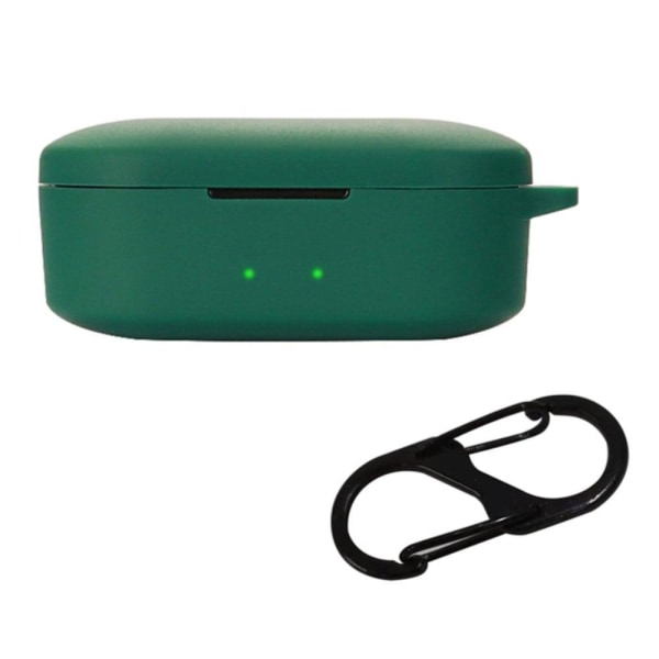 QCY T2C silicone case with buckle - Blackish Green Grön