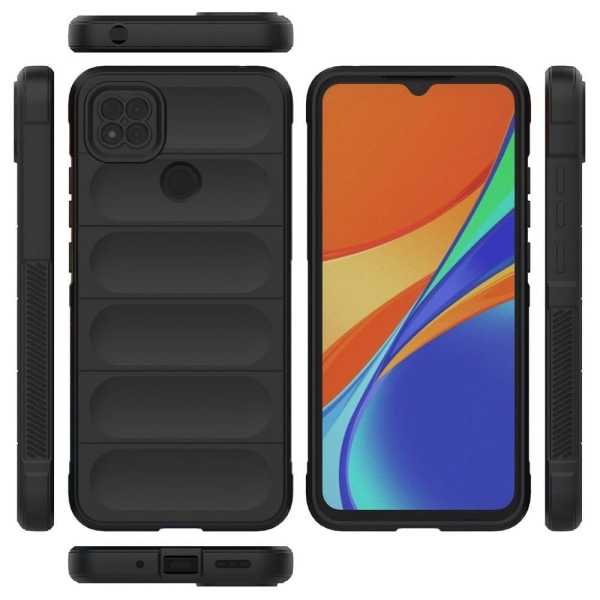 Mjukt greppformat Xiaomi Redmi 9C skal - Silver/Grå Silvergrå