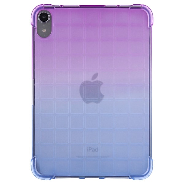 iPad 10.9 (2022) Gradient Color Soft Flexible Tablet Case Thickened Four Corners Drop Resistant Protective Cover - Lilla / Blå Purple