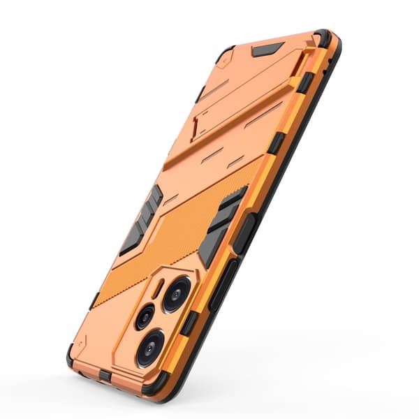 Shockproof Hybrid Deksel med A Modern Touch til Xiaomi Poco F5 / Redmi Note 12 Turbo - Oransje Orange