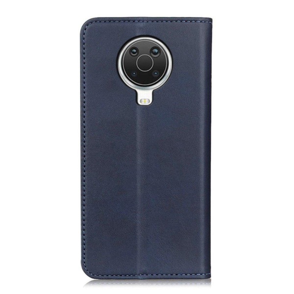 Lompakko-style Aitoa Nahkaa Läppäkotelo For Nokia G10 / G20 / 6.3 - Sininen Blue