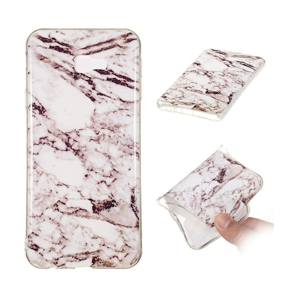 Samsung Galaxy J4 Plus (2018) IMD marmori pinta kuviollinen pehmeä silikooni kuori - Tyyli I Purple