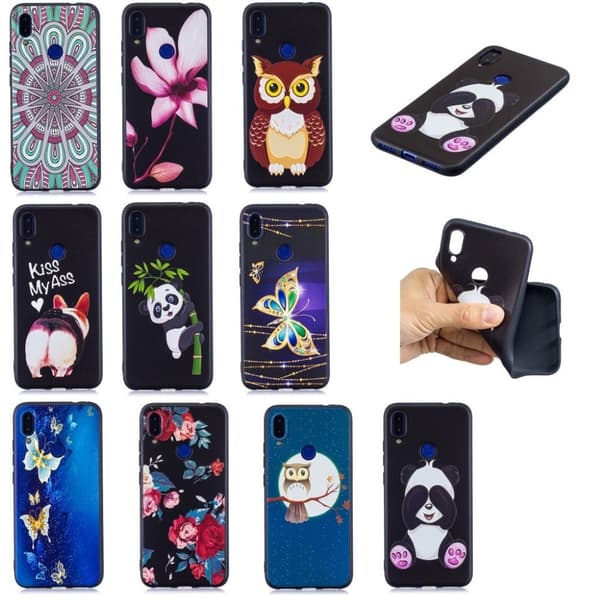 Imagine Xiaomi Redmi Note 7 / Note 7 Pro / Note 7S cover – Sød Panda Black