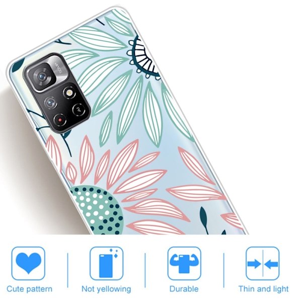 Deco Xiaomi Redmi Note 11T 5G / Xiaomi Redmi Note 11S 5G skal - Solros multifärg