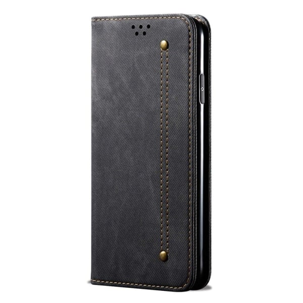 Jeans Xiaomi Redmi Note 12 Läppäkotelo - Musta Black