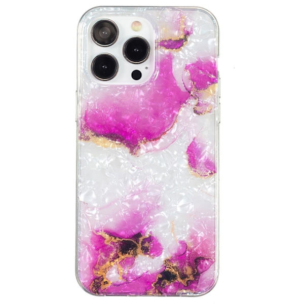 Marble iPhone 15 Pro Max Suojakotelo - Punainen Marble Red