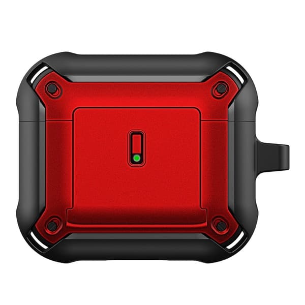 AirPods 3 dobbeltfarvet cover - Sort / Rød Red