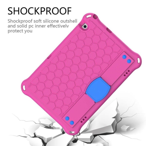 Huawei MediaPad T5 honeycomb skin-fodral - Ros / Blå Rosa