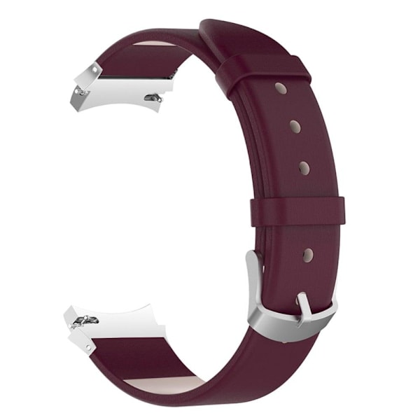 Samsung Galaxy Watch 5 (44mm) / (40mm) / 4 (44mm) / (40mm) Urrem i ægte læder - Rødvin Red