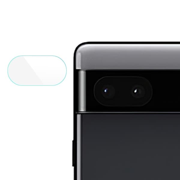 Google Pixel 6a kameralinsebeskyttelse af hærdet glas Transparent