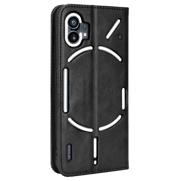 Bofink Vintage läder Nothing Phone (1) fodral - Svart Svart