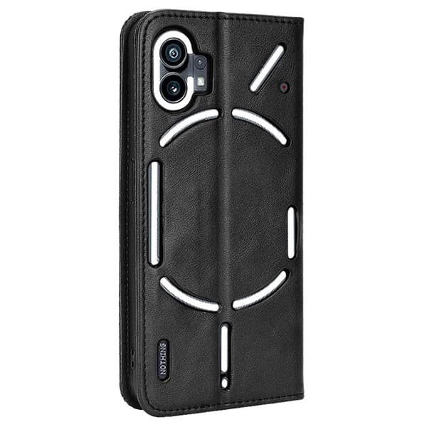 Bofink Vintage Nothing Phone (1) Læretui - Svart Black