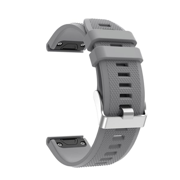 Garmin Forerunner 935 Blød silikone urrem - Grå Silver grey
