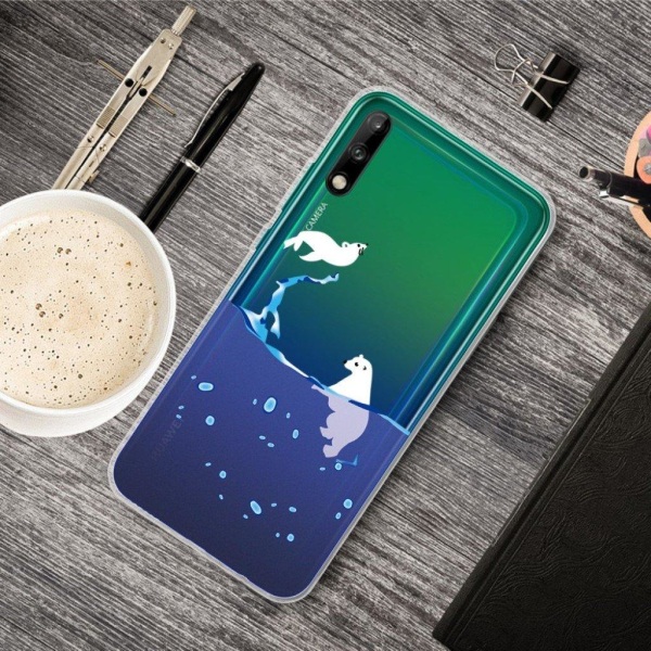 Deco Huawei P40 Lite E kuoret - Jääkarhu Blue