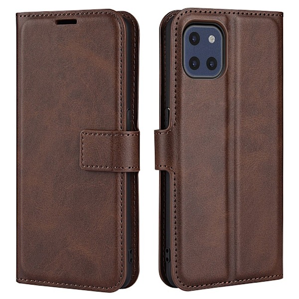 Læderetui med Pung til Samsung Galaxy A03 - Brun Brown
