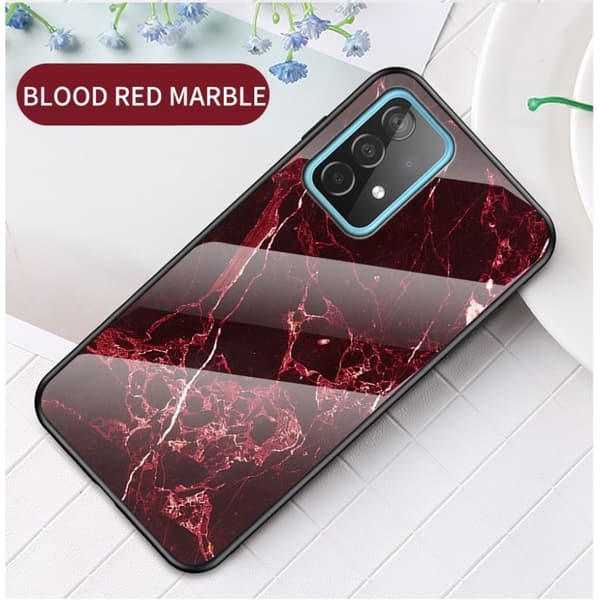 Fantasy Marble Samsung Galaxy A52 5G kotelot - [Patteri/Color] Red
