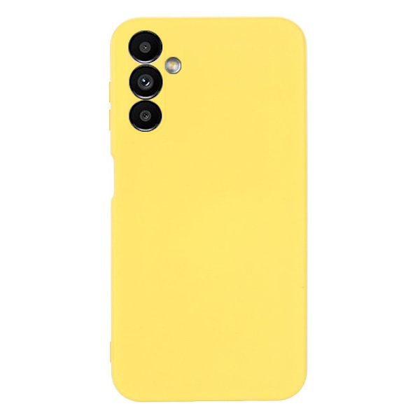 Matte Liquid silikone cover til Samsung Galaxy A14 - Gul Yellow