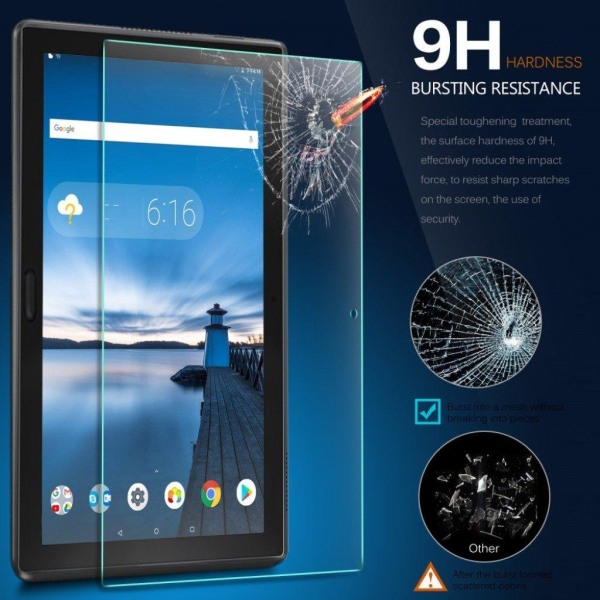 Lenovo Tab E10 9H tempered glass screen protector Transparent