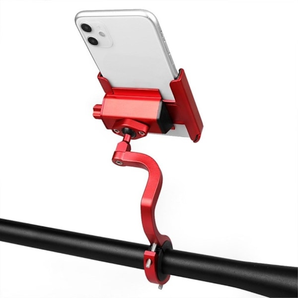 Universal holder til cykeltelefon - Lang / Styr / Rød Red