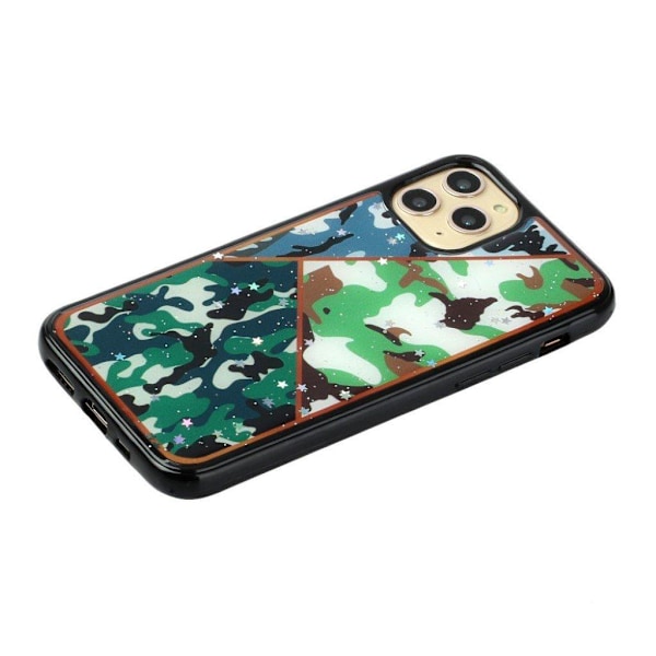 Marble design iPhone 11 Pro Max kotelot - Tri-Camouflage-Kuvio Green