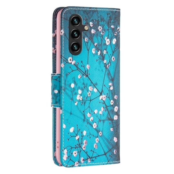 Wonderland Samsung Galaxy A14 Flippetui - Plum Blossom Blue