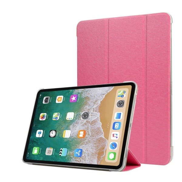 iPad Pro 11" (2018) tre-folds læder flip etui - Rose Pink