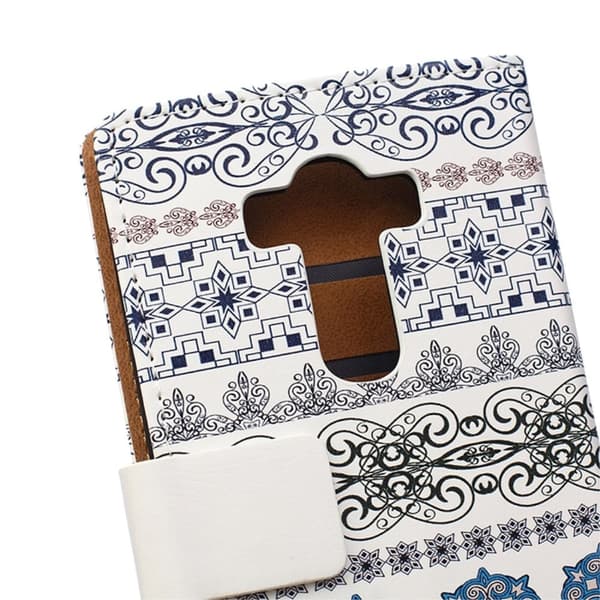 Moberg LG G4s Lær Etui - Tribal Blomster Multicolor