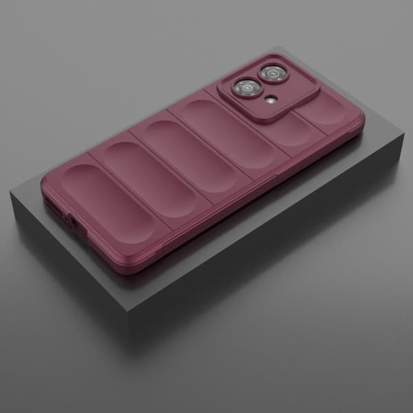 Blødt grebsformet cover til Motorola Edge 40 Neo - Rød Red