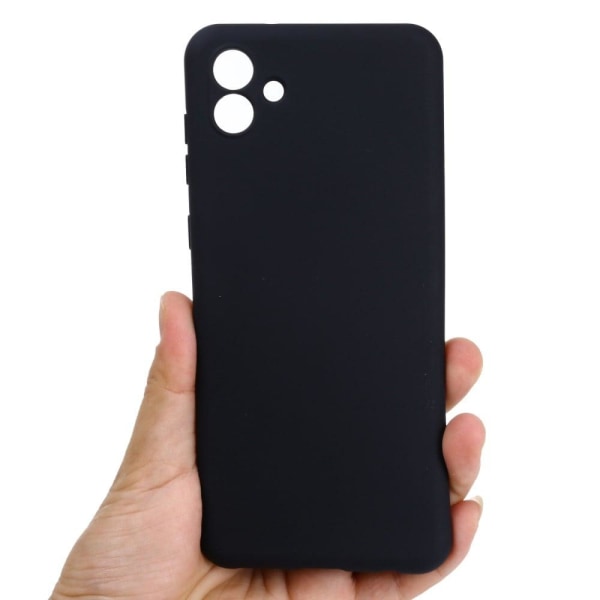 Matte liquid silicone cover for Samsung Galaxy A04 - Black Black