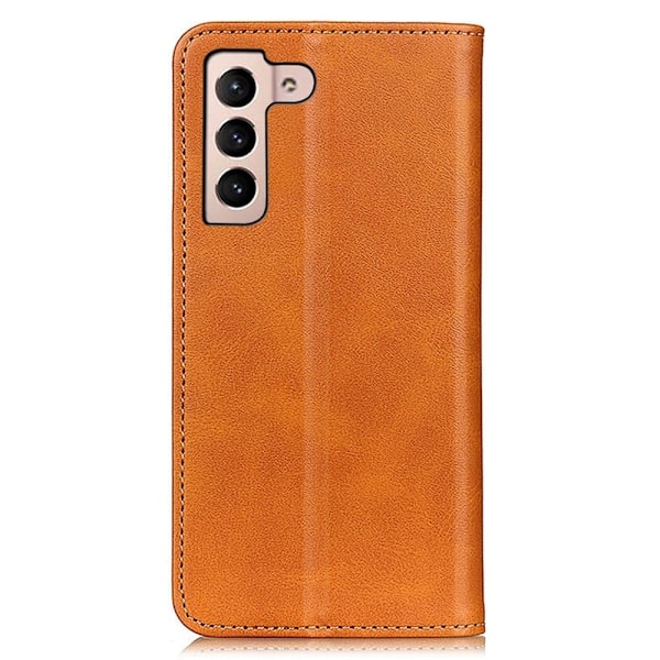 Äkta läder Samsung Galaxy S23 fodral - Brun Brun