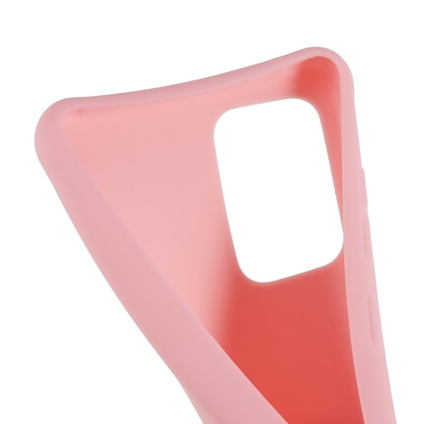 Tunt TPU-fodral med matt yta och justerbar rem för Samsung Galaxy A72 5G - Rosa Rosa