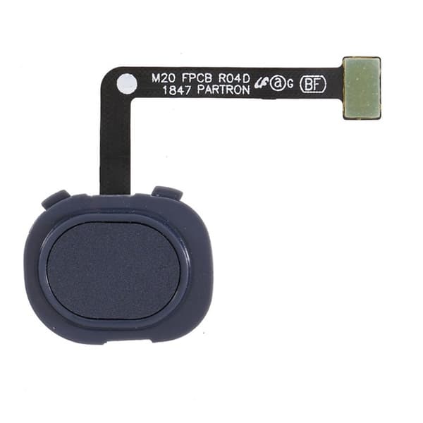 Samsung Galaxy M20 OEM home key fingeraftryksknap flexkabel - Sort Black